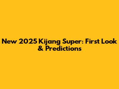New 2025 Kijang Super: First Look & Predictions